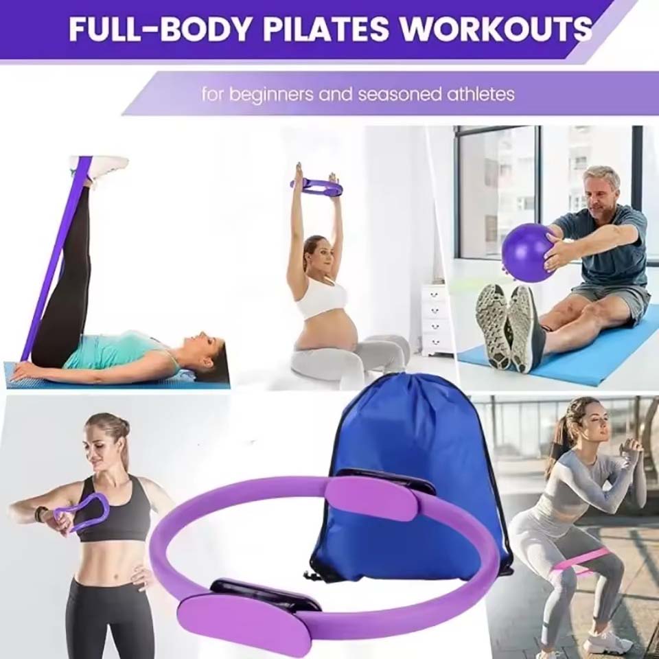 13 ピース/セットヨガサークルジムセットピラティスボールセ - Pilates Yoga For Weight Loss のレビューと価格