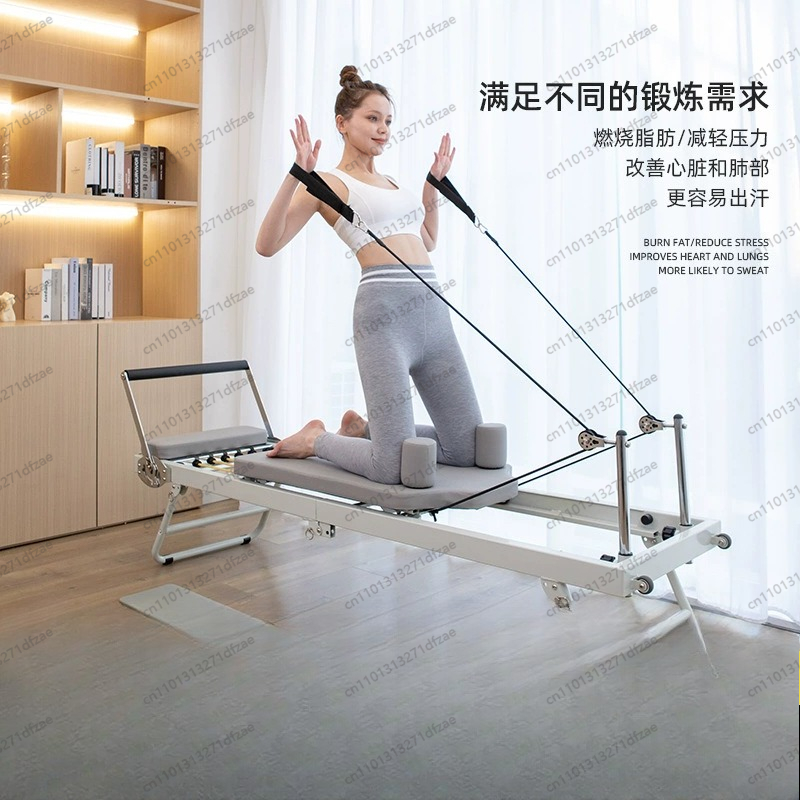 大型折りたたみ式ピラティスリフォーマー器具 コアヨガベッド  - Pilates Yoga For Weight Loss のレビューと価格