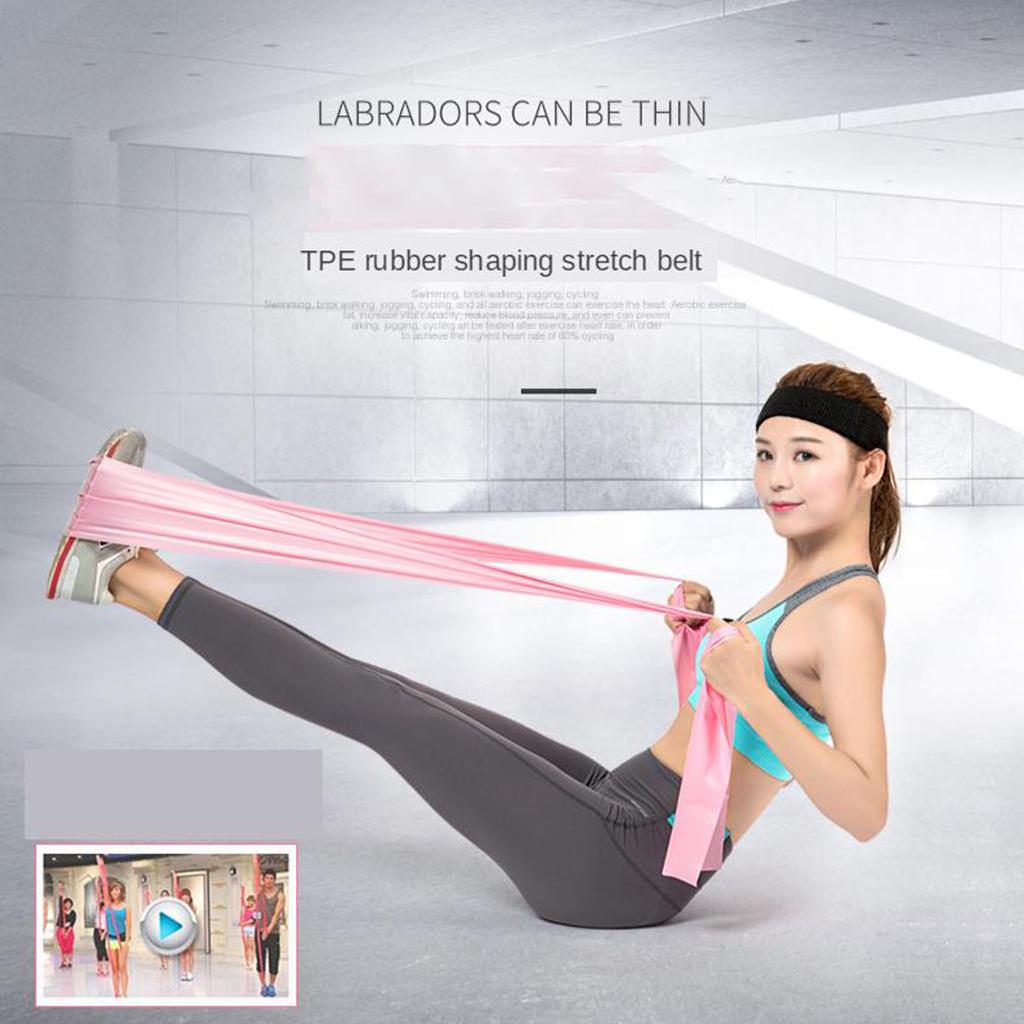 ロングストレッチエクササイズバンド TPEレジスタンスバンド - Pilates Yoga For Weight Loss のレビューと価格