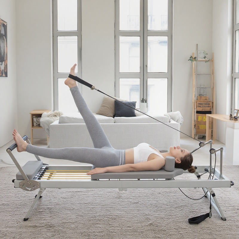 大型折りたたみピラティスリフォーマー器具 コアヨガベッド ホ - Pilates Yoga For Weight Loss のレビューと価格